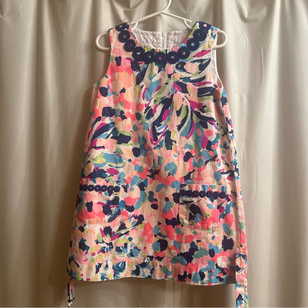 Lilly Pulitzer Girls Multicolor Pina Colada Club Shift Dress 5
